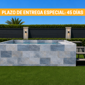 Piscina Elevada SOLPOOL 3,80 x 2,20x1,12 m (SOL) - Escalera interior derecha
